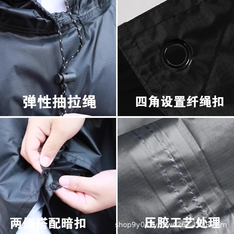 Professional Canopy Three-In-One Poncho Raincoat Multi-Functional Hiking And Mountaineering Outdoor Mat Portable Poncho - Image 4